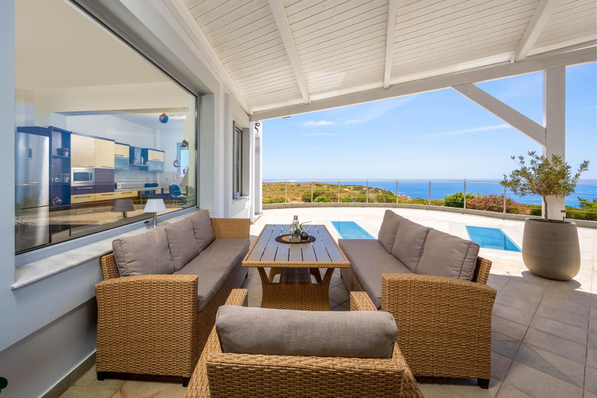 Villa Zafira - Seaview Manor With Heated Pool Kallithéa Extérieur photo