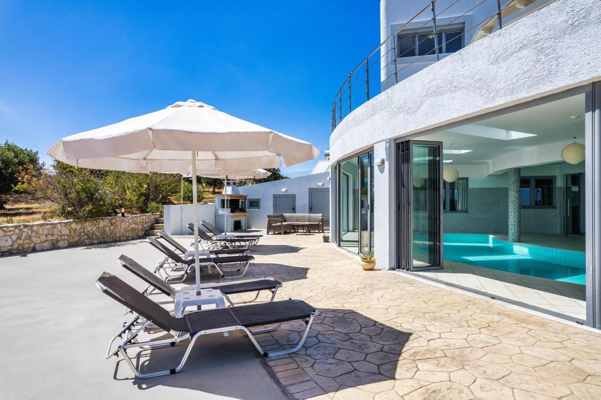 Villa Zafira - Seaview Manor With Heated Pool Kallithéa Extérieur photo