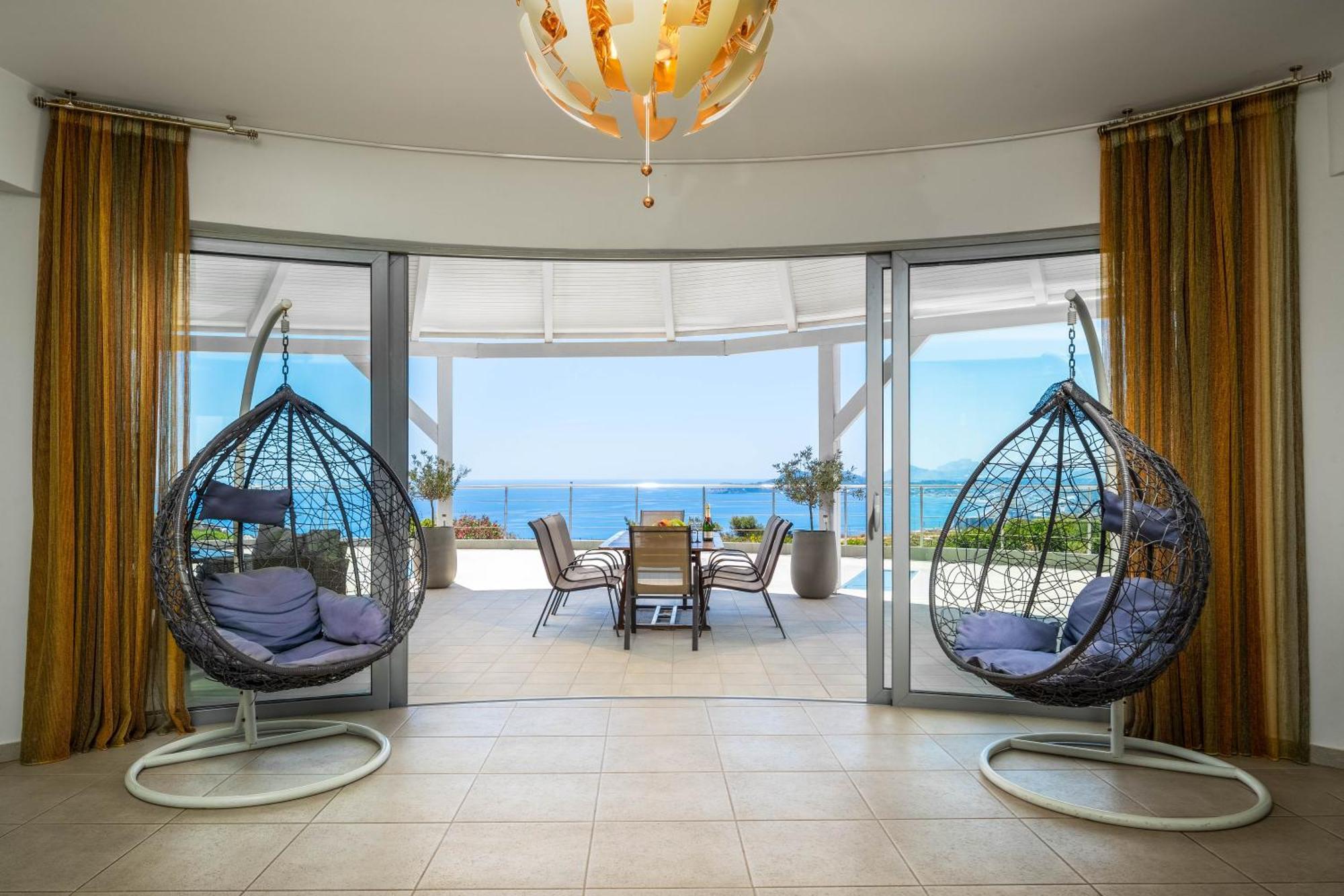 Villa Zafira - Seaview Manor With Heated Pool Kallithéa Extérieur photo