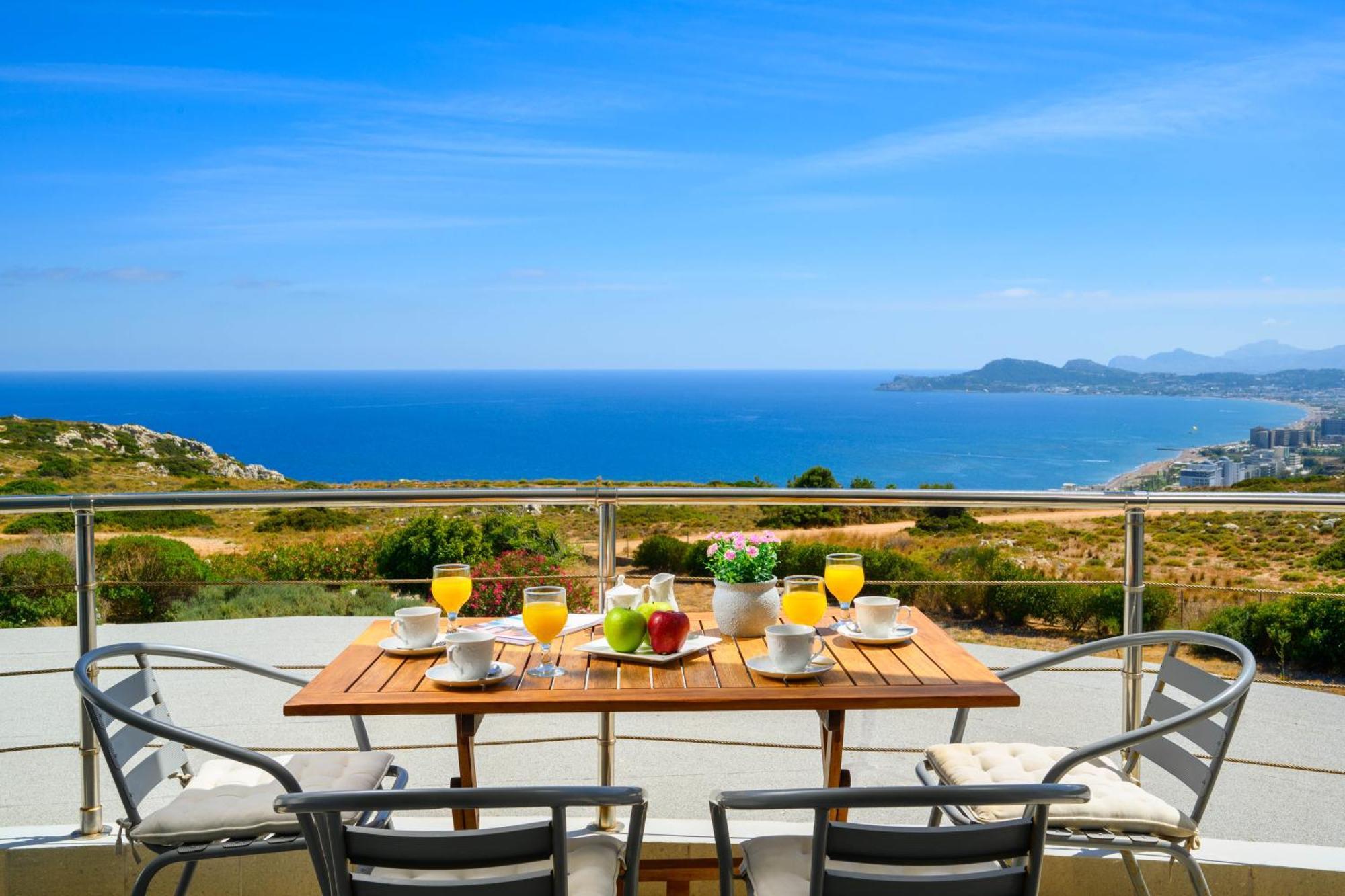 Villa Zafira - Seaview Manor With Heated Pool Kallithéa Extérieur photo