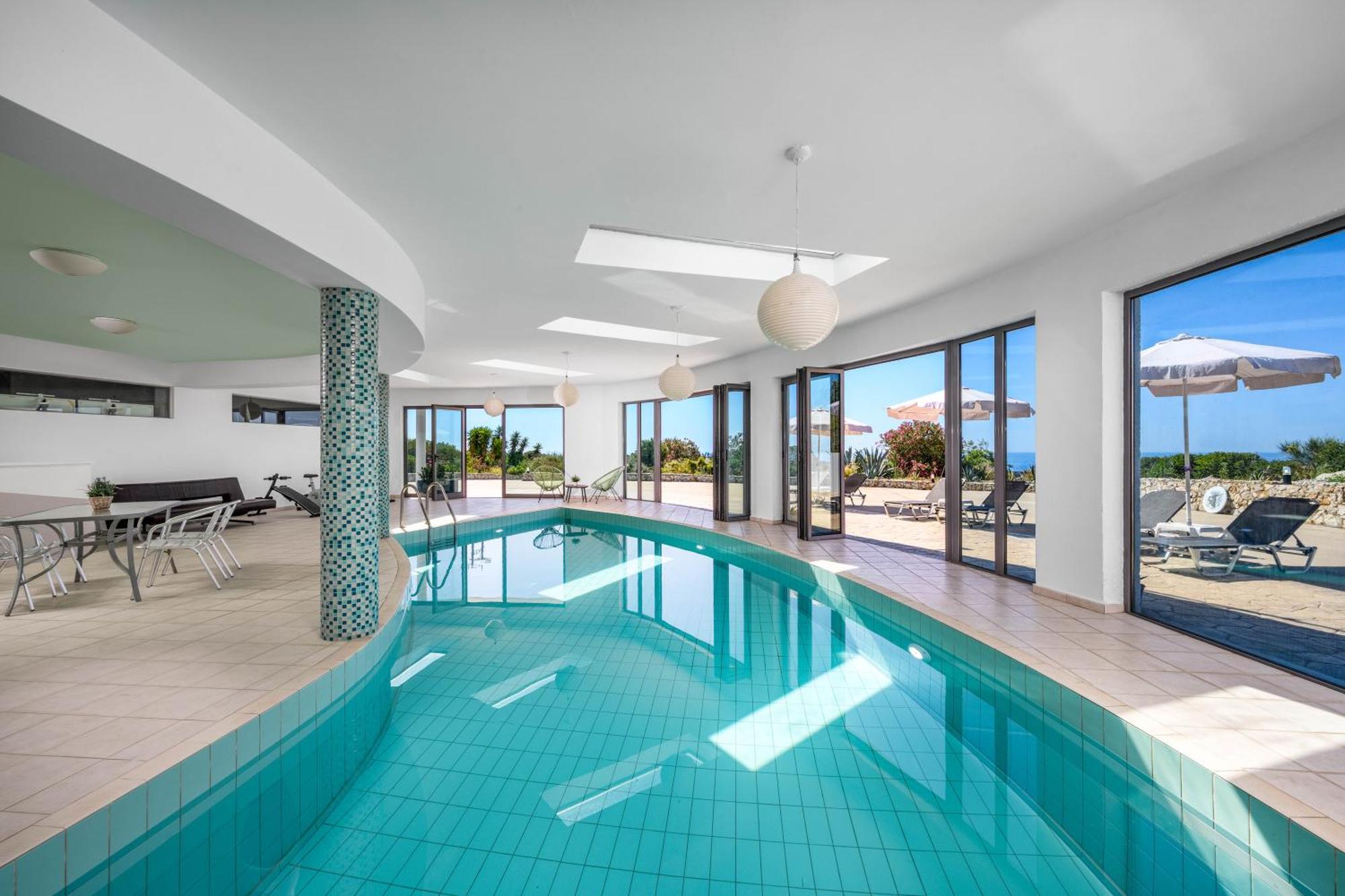 Villa Zafira - Seaview Manor With Heated Pool Kallithéa Extérieur photo